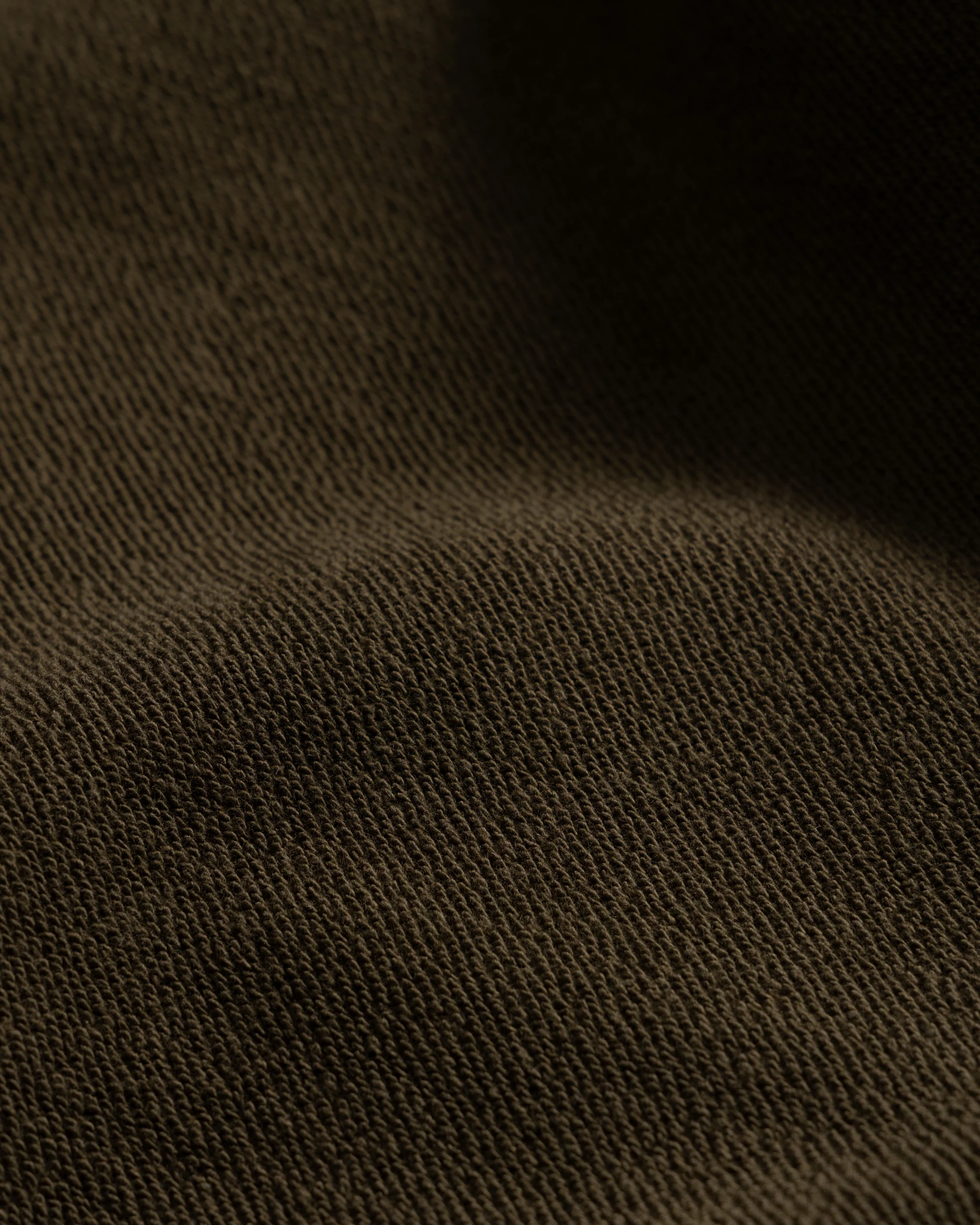SIMMONS REVERSIBLE HALF-ZIP HOODED SWEATSHIRT - DEEP ARMY ALL COTTON LOOPBACK TERRY FLEECE - Image 8