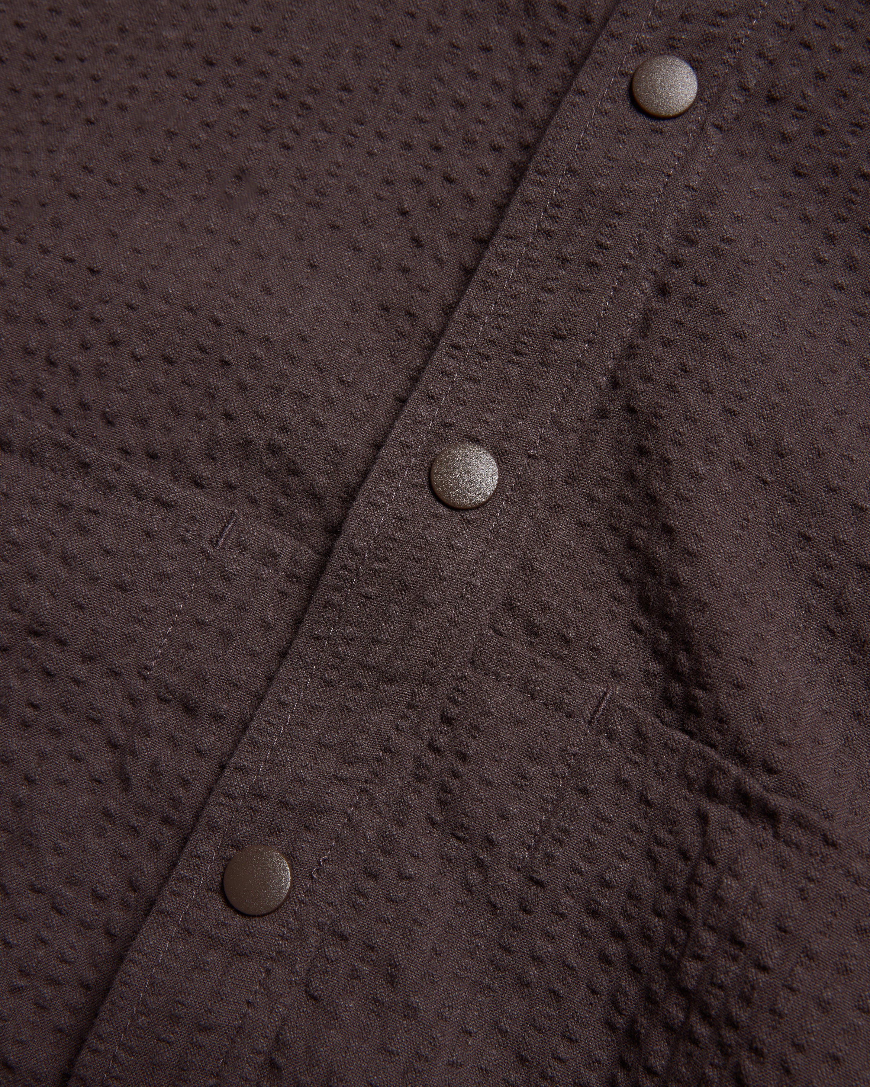 SS EASY WORK SHIRT - TONAL FONDENTE COTTON SEERSUCKER - Image 3