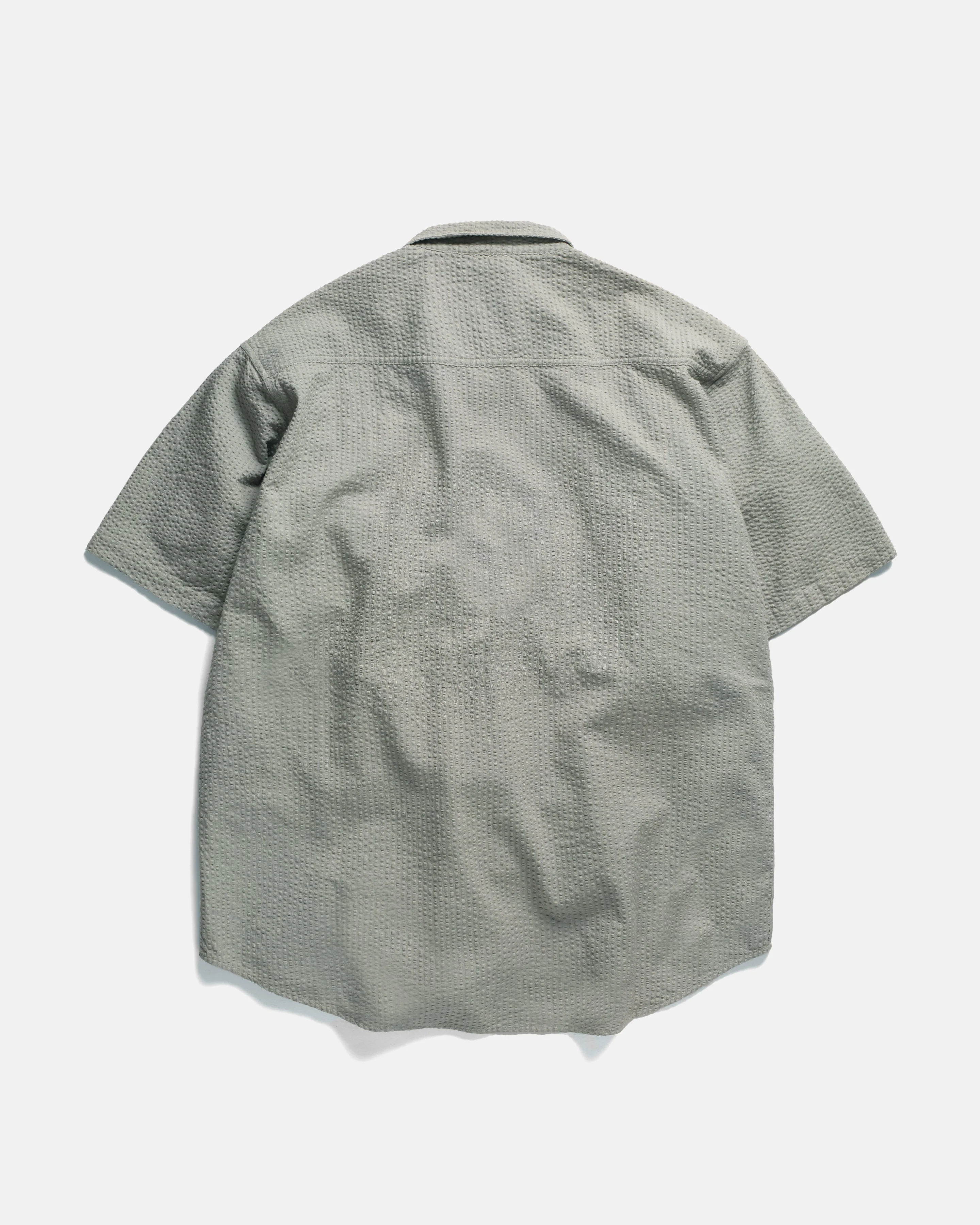 SS EASY WORK SHIRT -TONAL LUNAR ROCK COTTON SEERSUCKER - Image 9