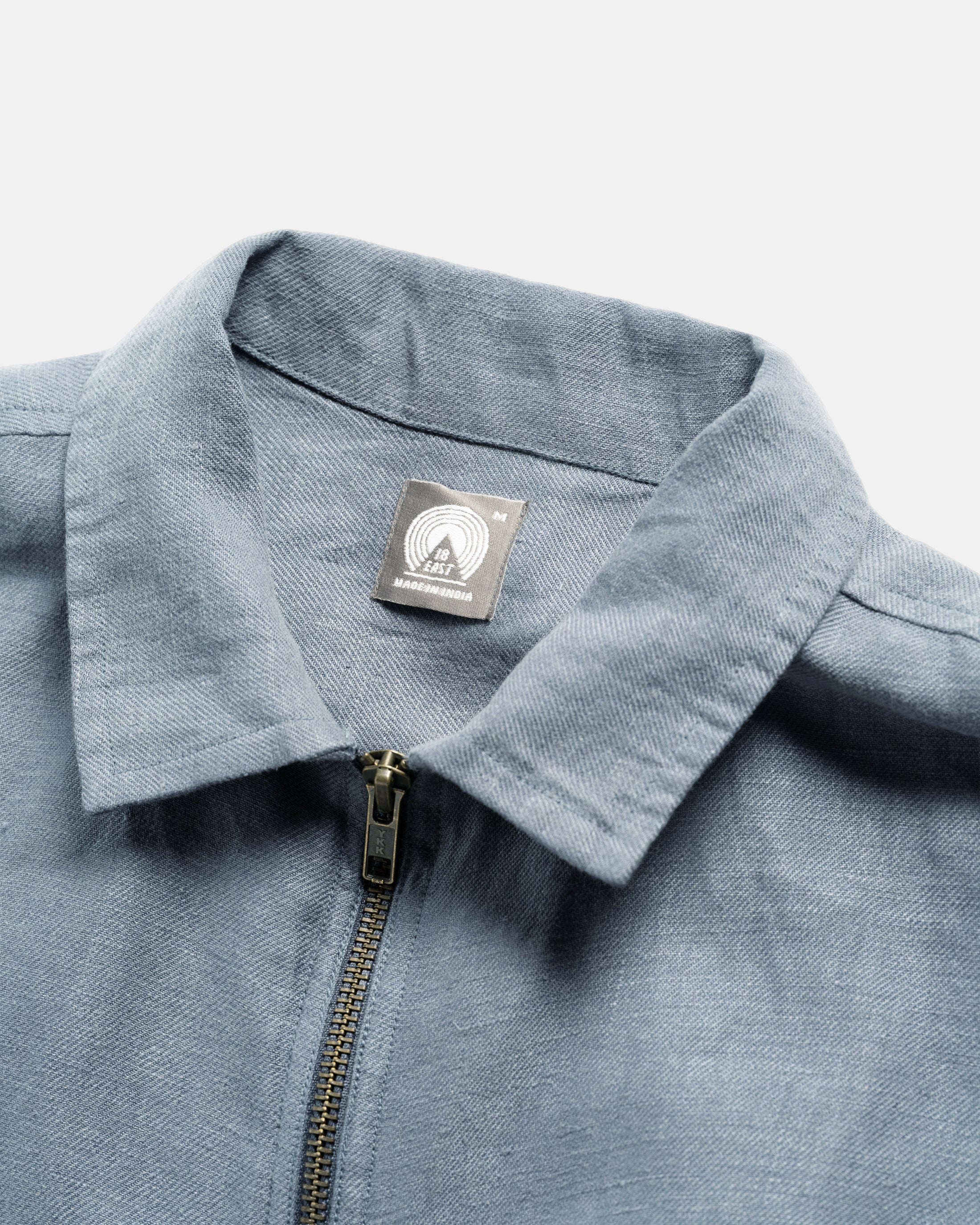 SS HOLLOW SHIRT - CHAMBRAY BLUE LINEN TWILL - Image 5