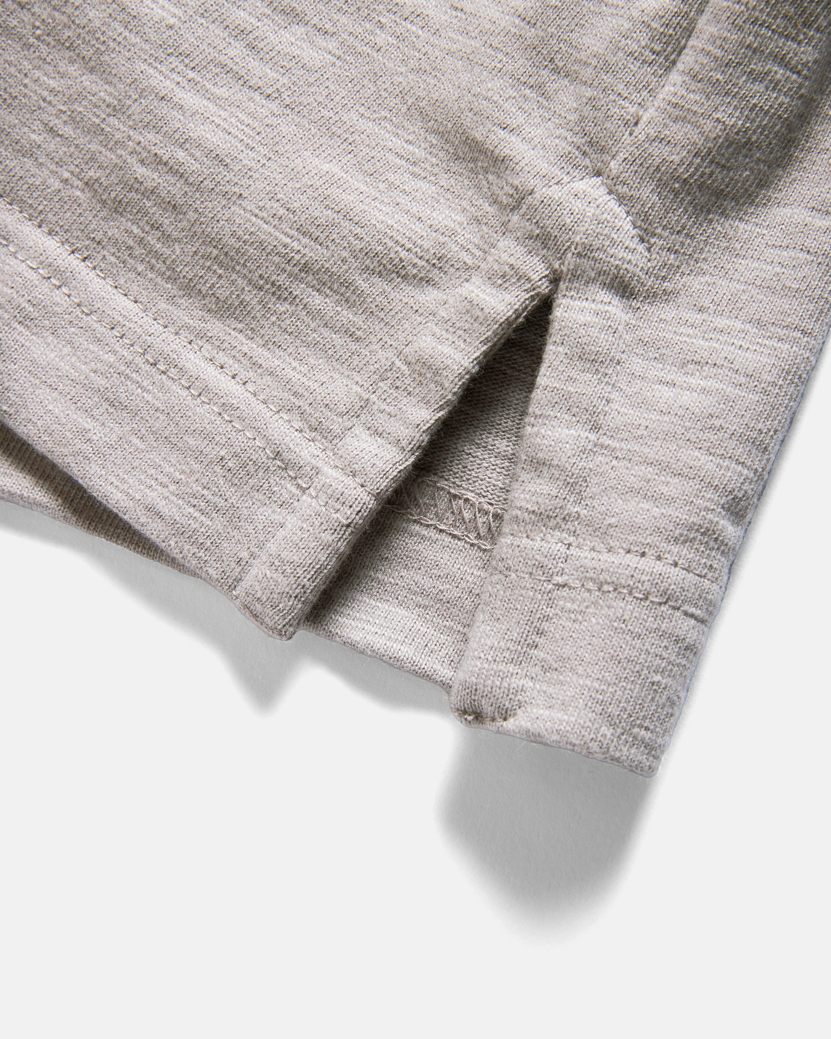 SS HOLLOW POLO - WALNUT 9.2 oz SLUB COTTON JERSEY - Image 5