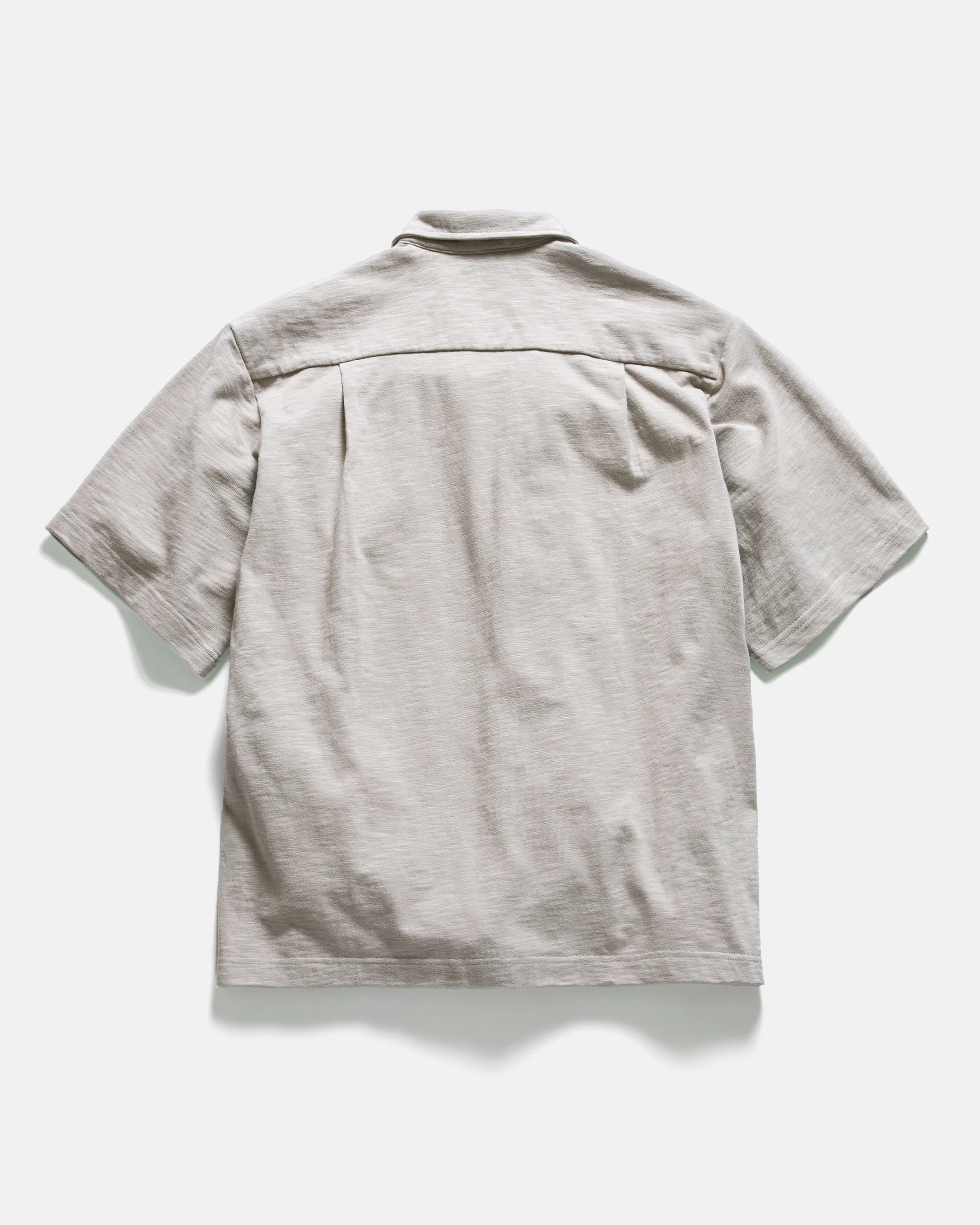 SS HOLLOW POLO - WALNUT 9.2 oz SLUB COTTON JERSEY - Image 8