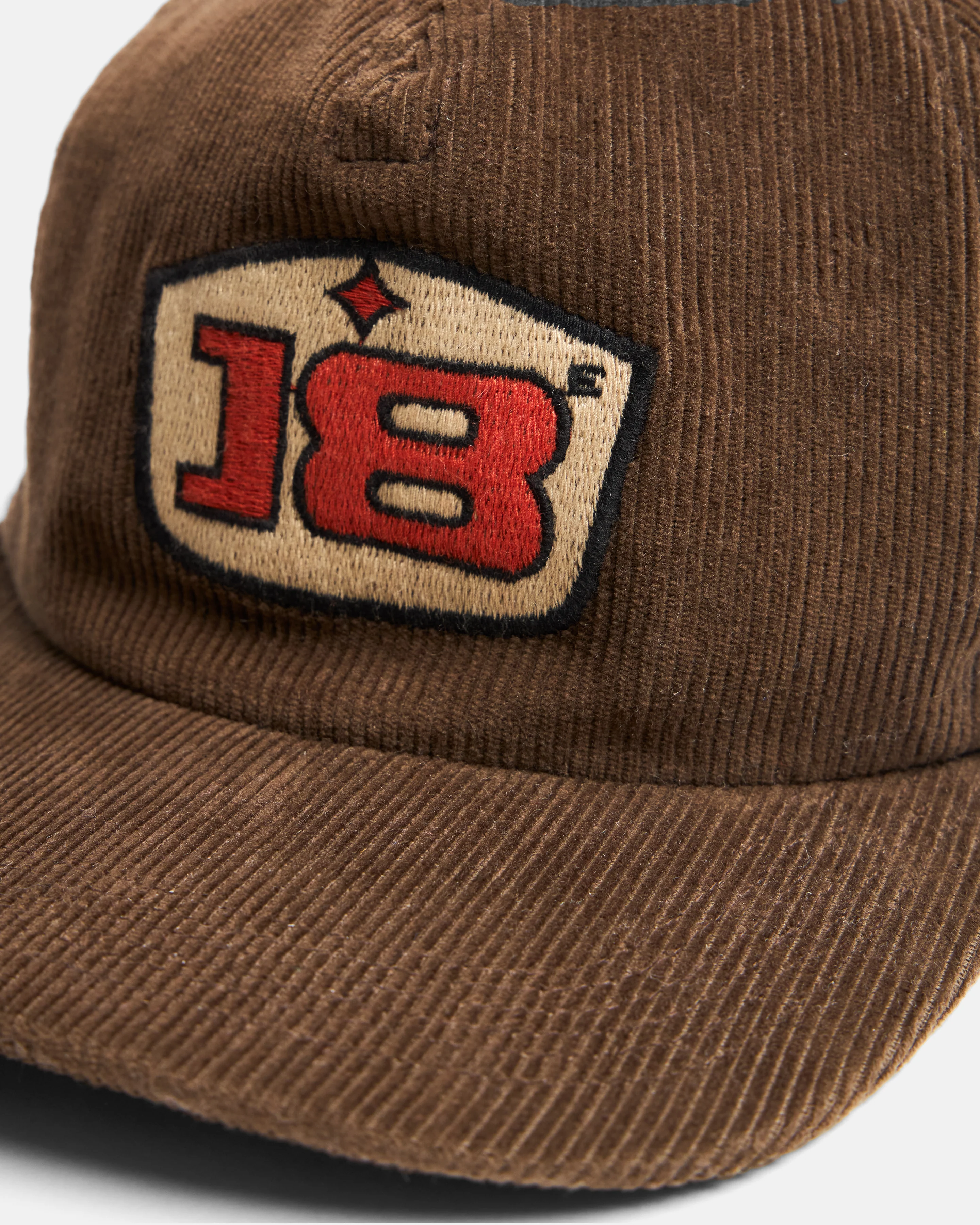 STOWE DECONSTRUCTED FIVE PANEL HAT - EARTHEN BROWN COTTON CORDUROY - Image 3