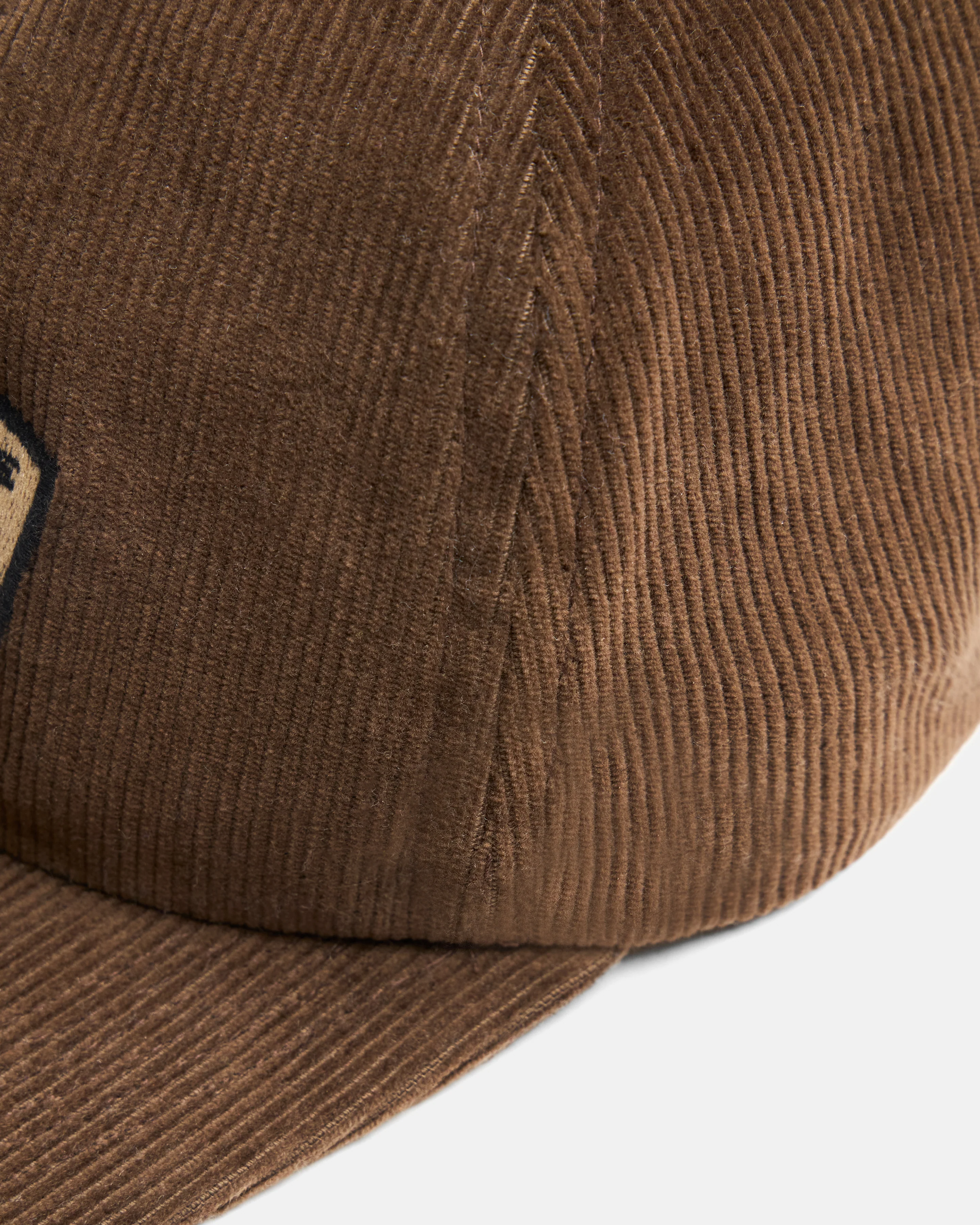 STOWE DECONSTRUCTED FIVE PANEL HAT - EARTHEN BROWN COTTON CORDUROY - Image 4
