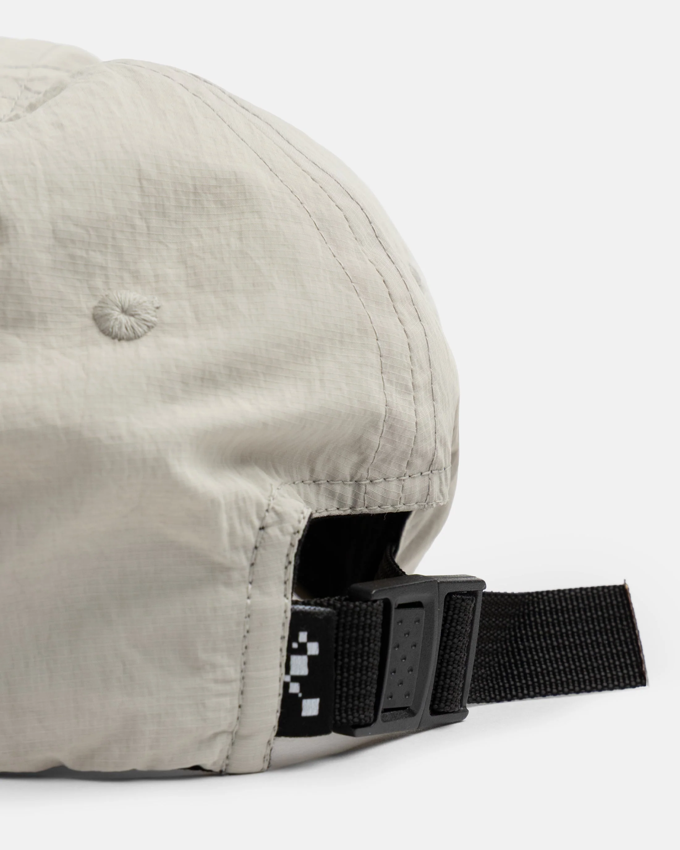 STOWE UNLINED 5 PANEL HAT - FOG GRAY FEATHERWEIGHT MICRO RIPSTOP NYLON - Image 3