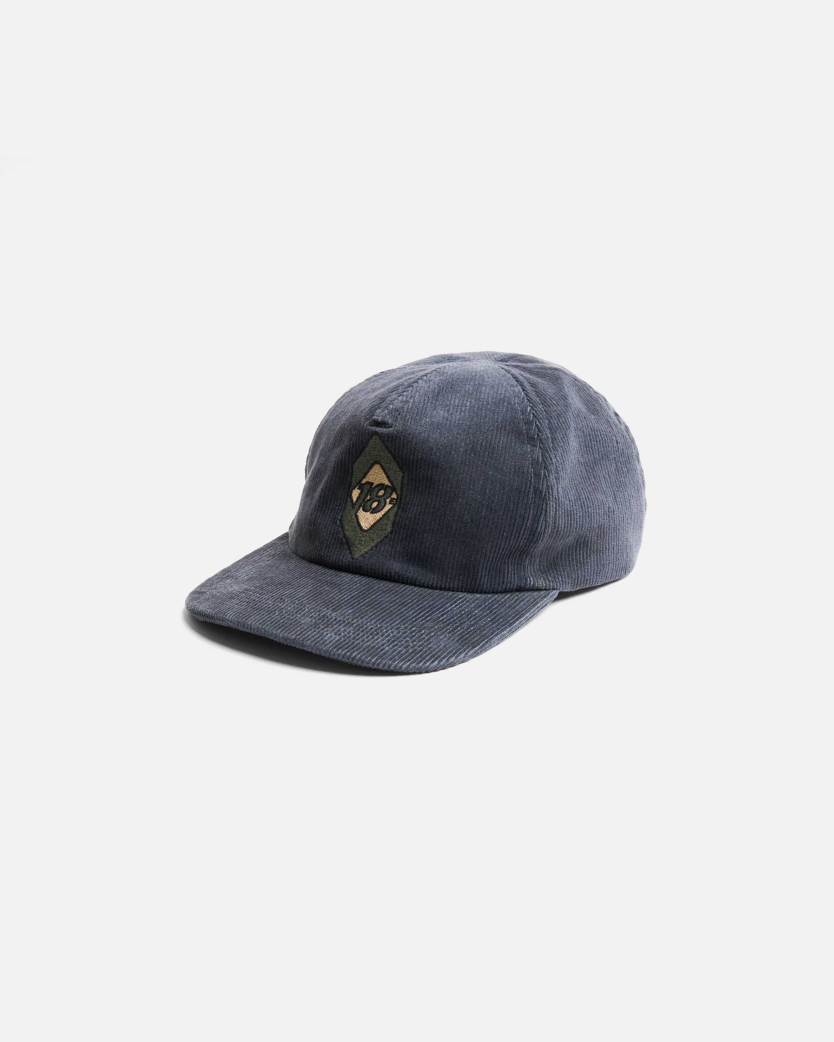 STOWE DECONSTRUCTED FIVE PANEL HAT -FADED MIDNIGHT NAVY COTTON CORDUROY - Image 2