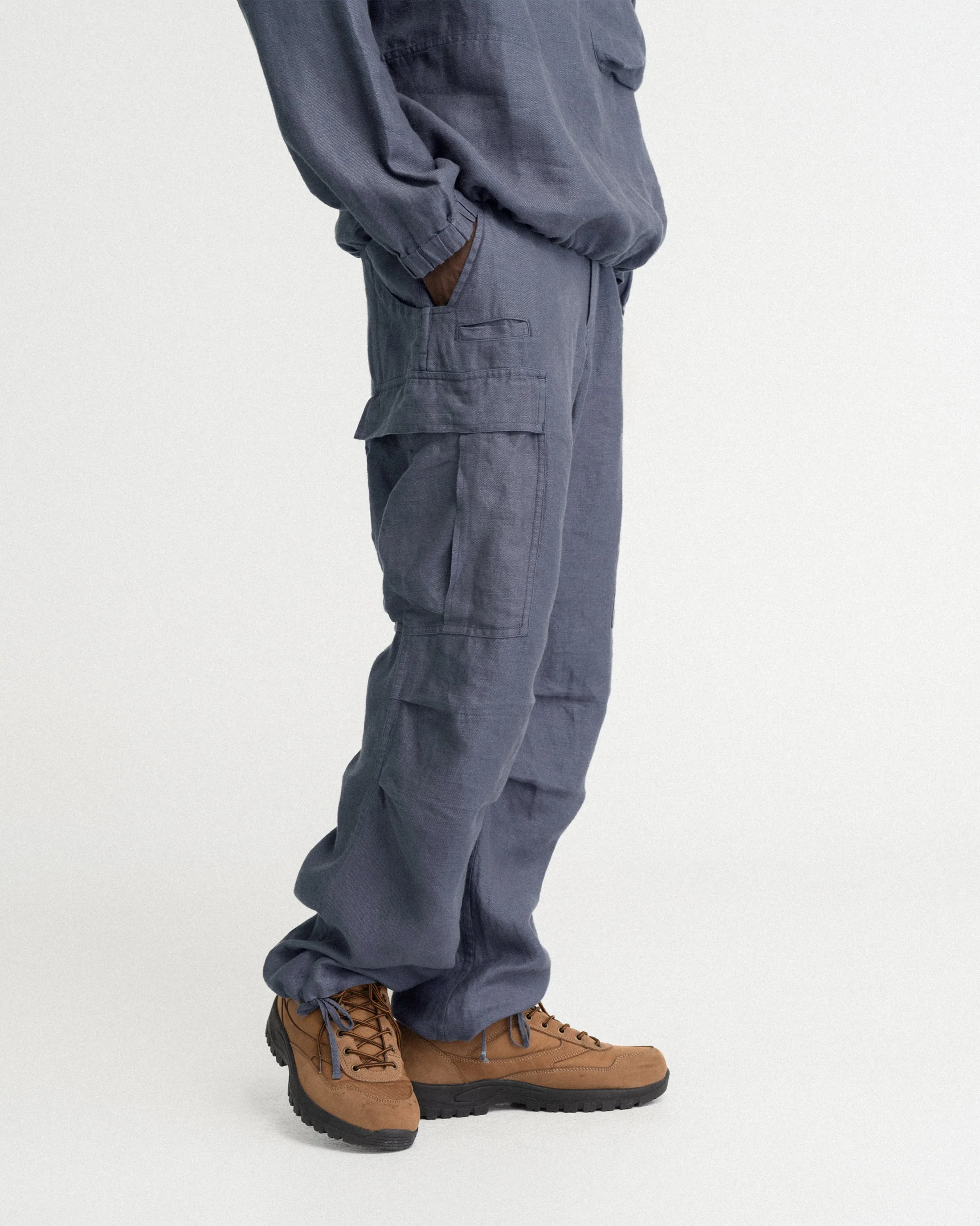 TAC UTILITY CARGO PANT - TURBULENCE SLATE LINEN TWILL - Image 4