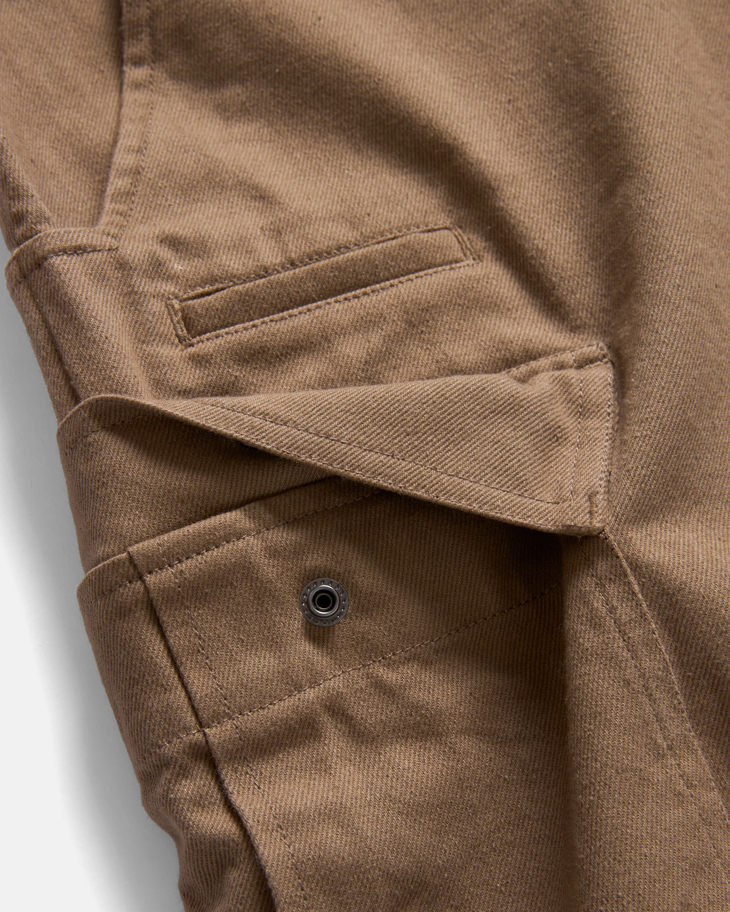 TAC CARGO SHORT - BRITISH KHAKI HEAVY COTTON TWILL - Image 3