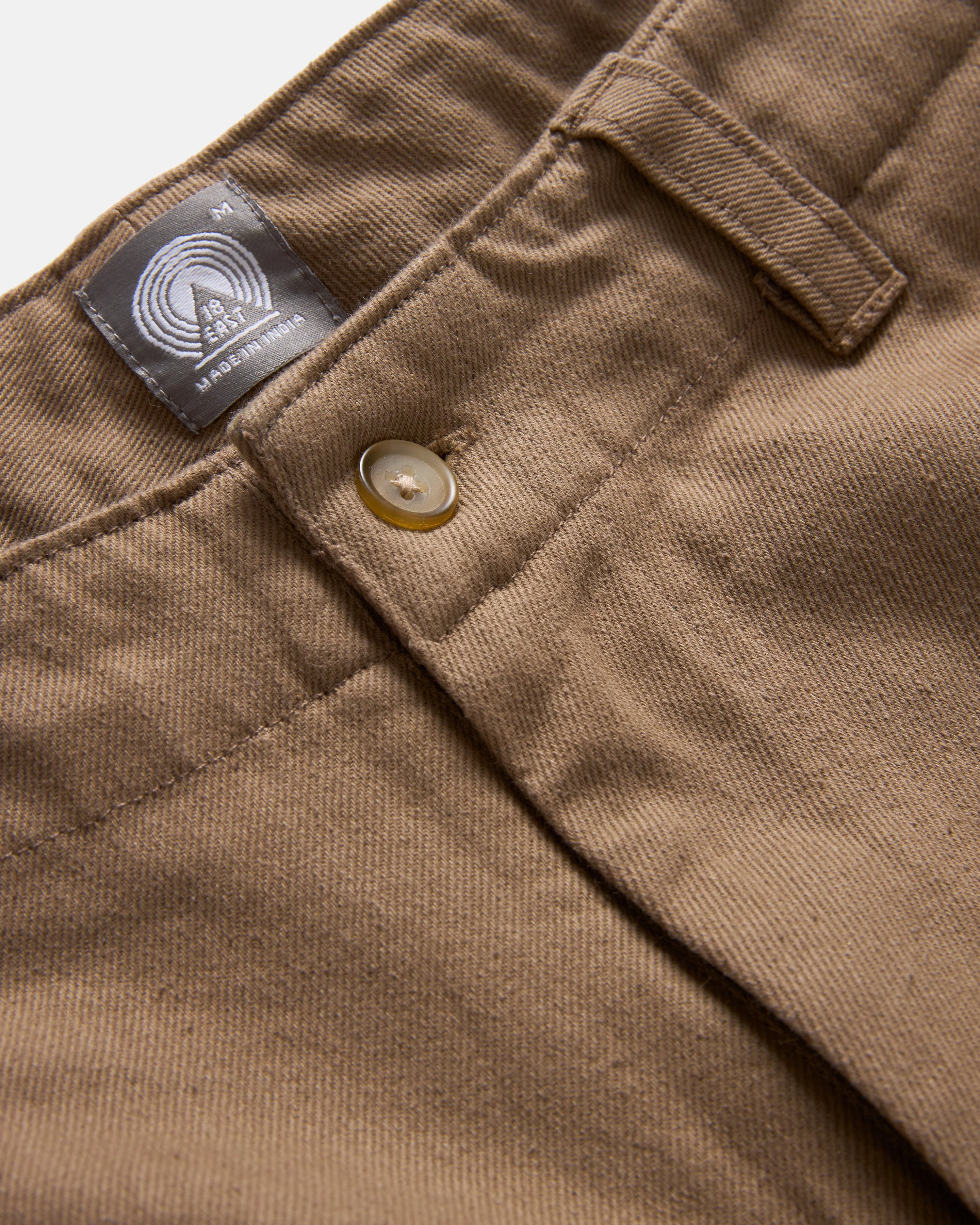 TAC CARGO SHORT - BRITISH KHAKI HEAVY COTTON TWILL - Image 4
