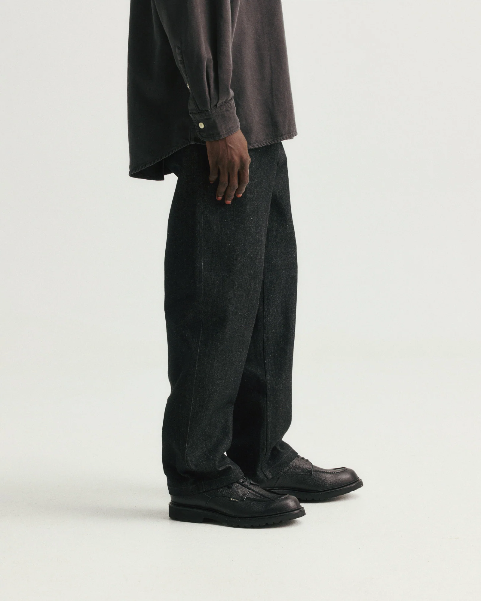 TENNER 5 POCKET JEAN - BLACK 13oz INDIAN RAW DENIM - Image 5