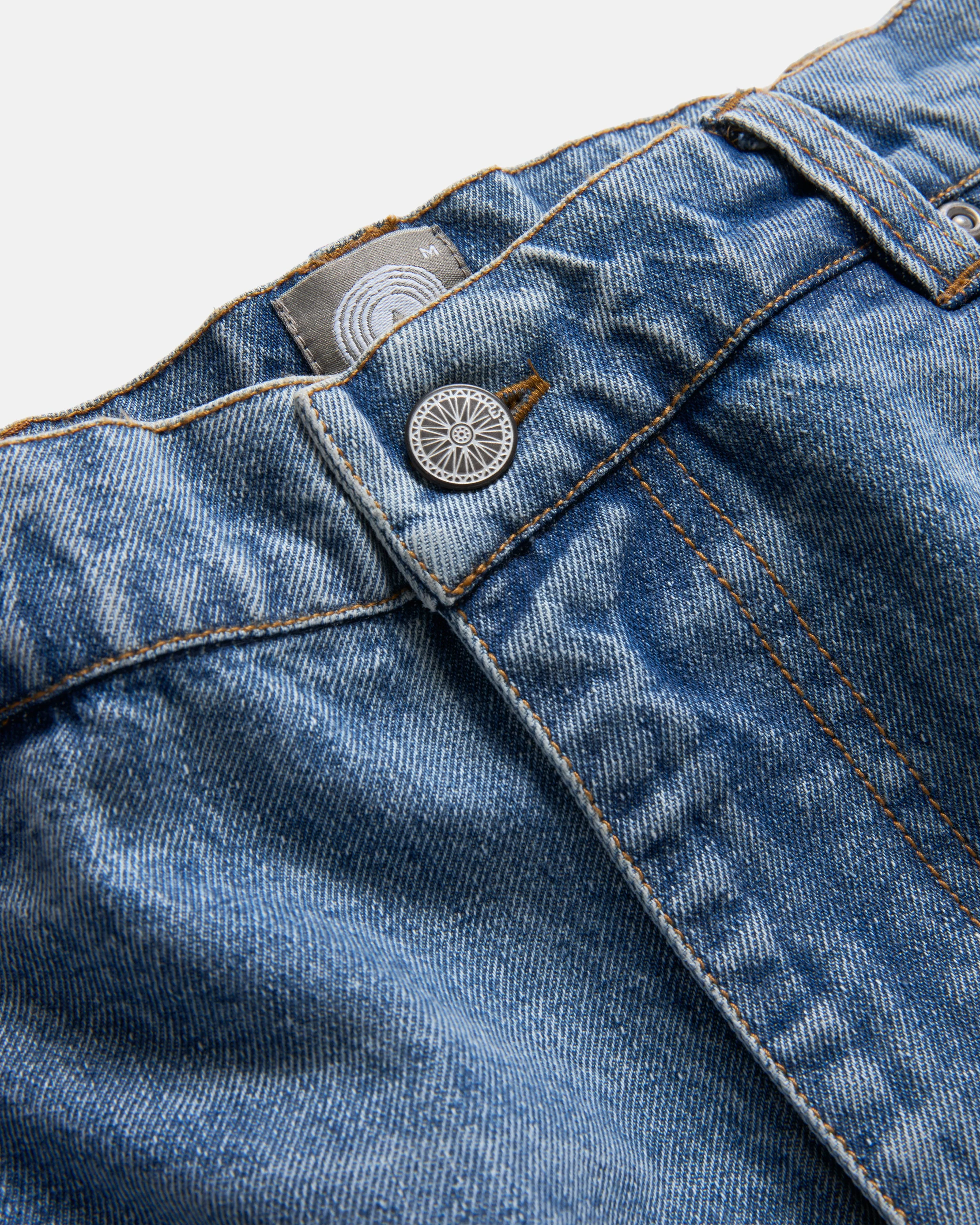 TENNER FIVE POCKET JEANS - 13 oz. MID-WASH DENIM - Image 3