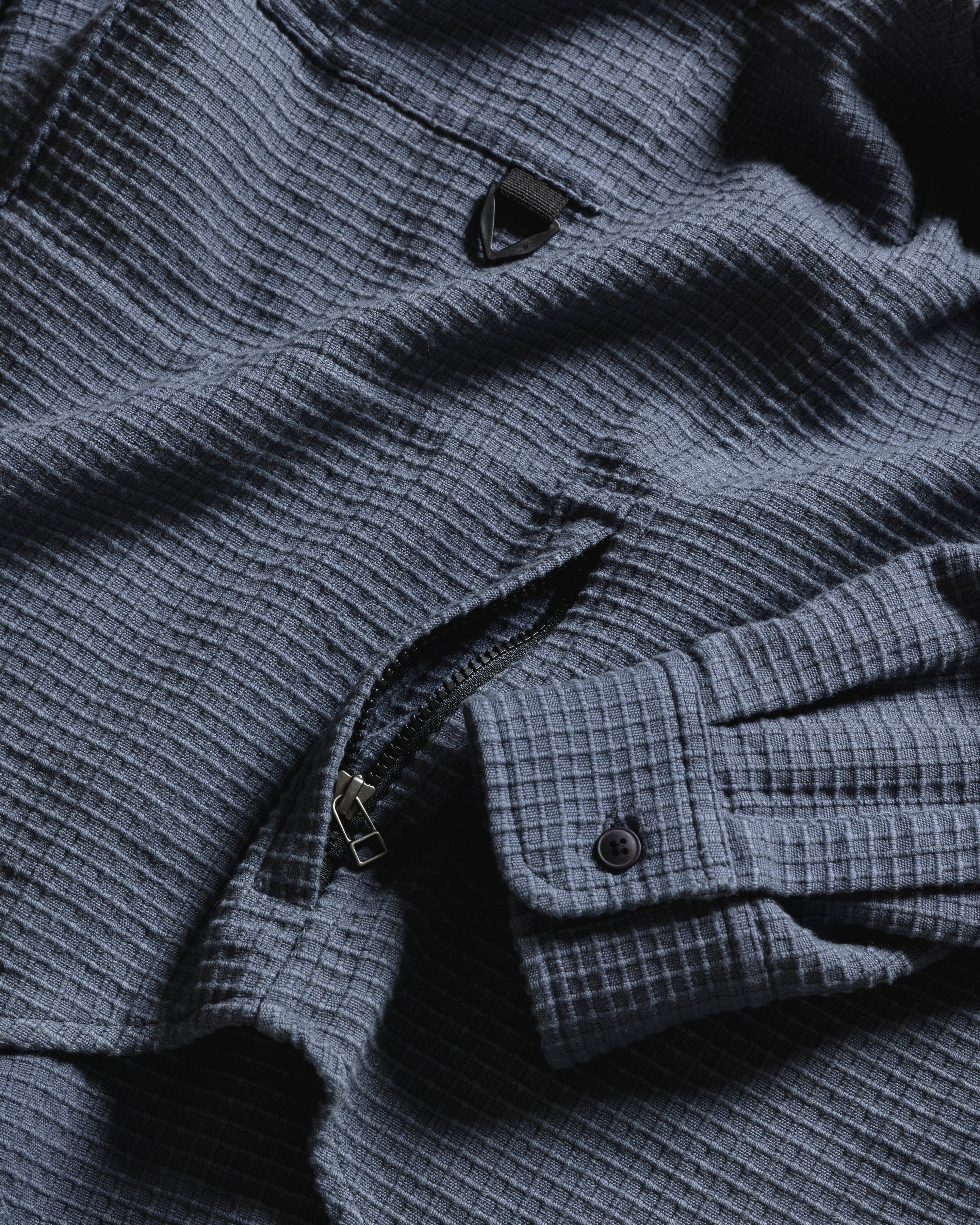 TIZI MOUNTAIN SHIRT - TURBULENCE BLUE EXPLODED RIPSTOP COTTON - Image 6