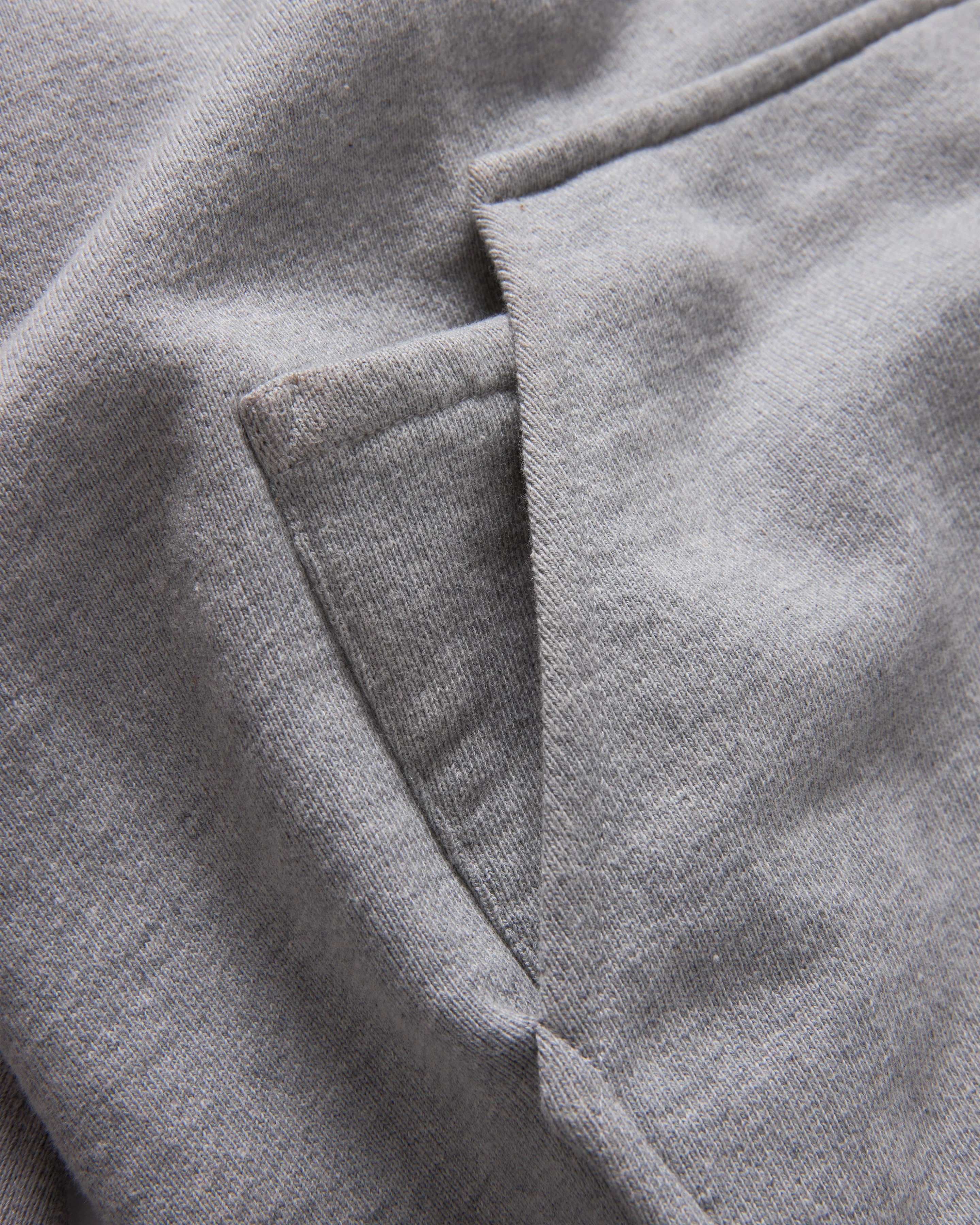 "CLOCKTOWER" TOLMIE FULLZIP SWEATSHIRT - PRACTICE HEATHER / MIDNIGHT NAVY 19oz. ALL COTTON FLEECE - Image 3