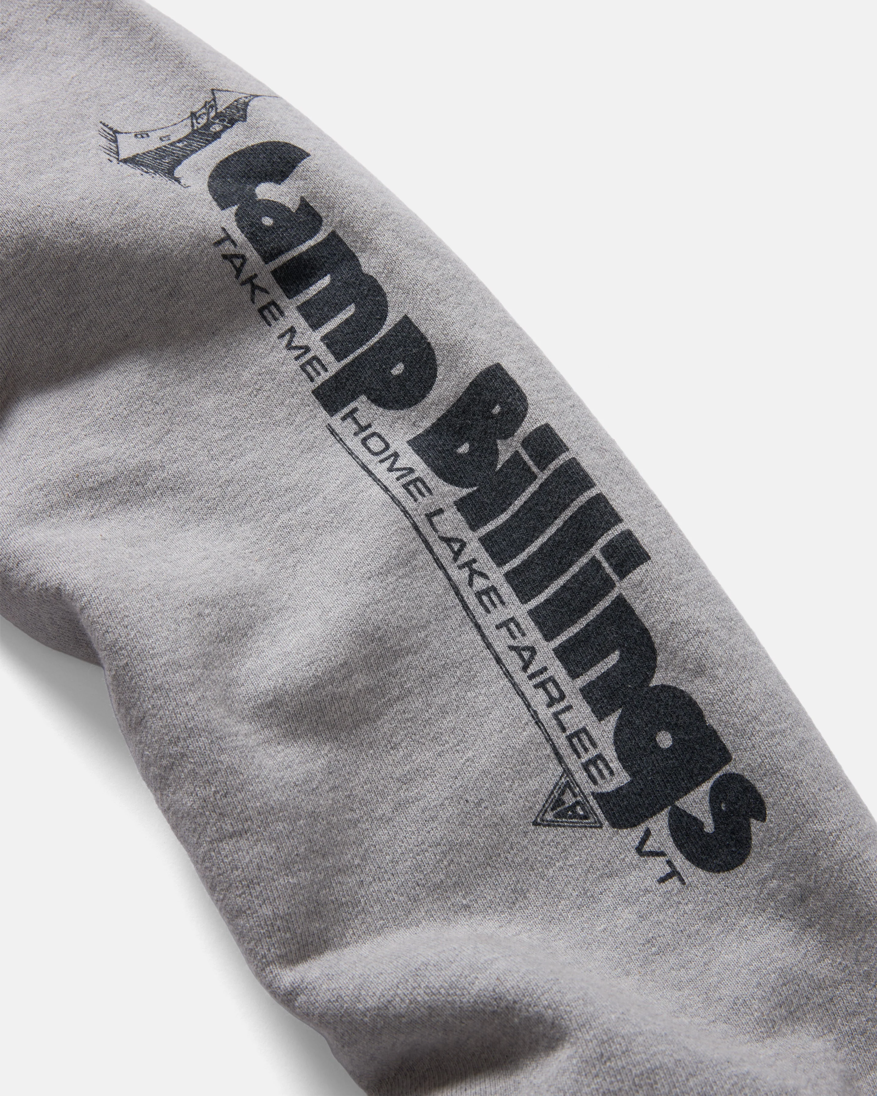 "CLOCKTOWER" TOLMIE FULLZIP SWEATSHIRT - PRACTICE HEATHER / MIDNIGHT NAVY 19oz. ALL COTTON FLEECE - Image 4
