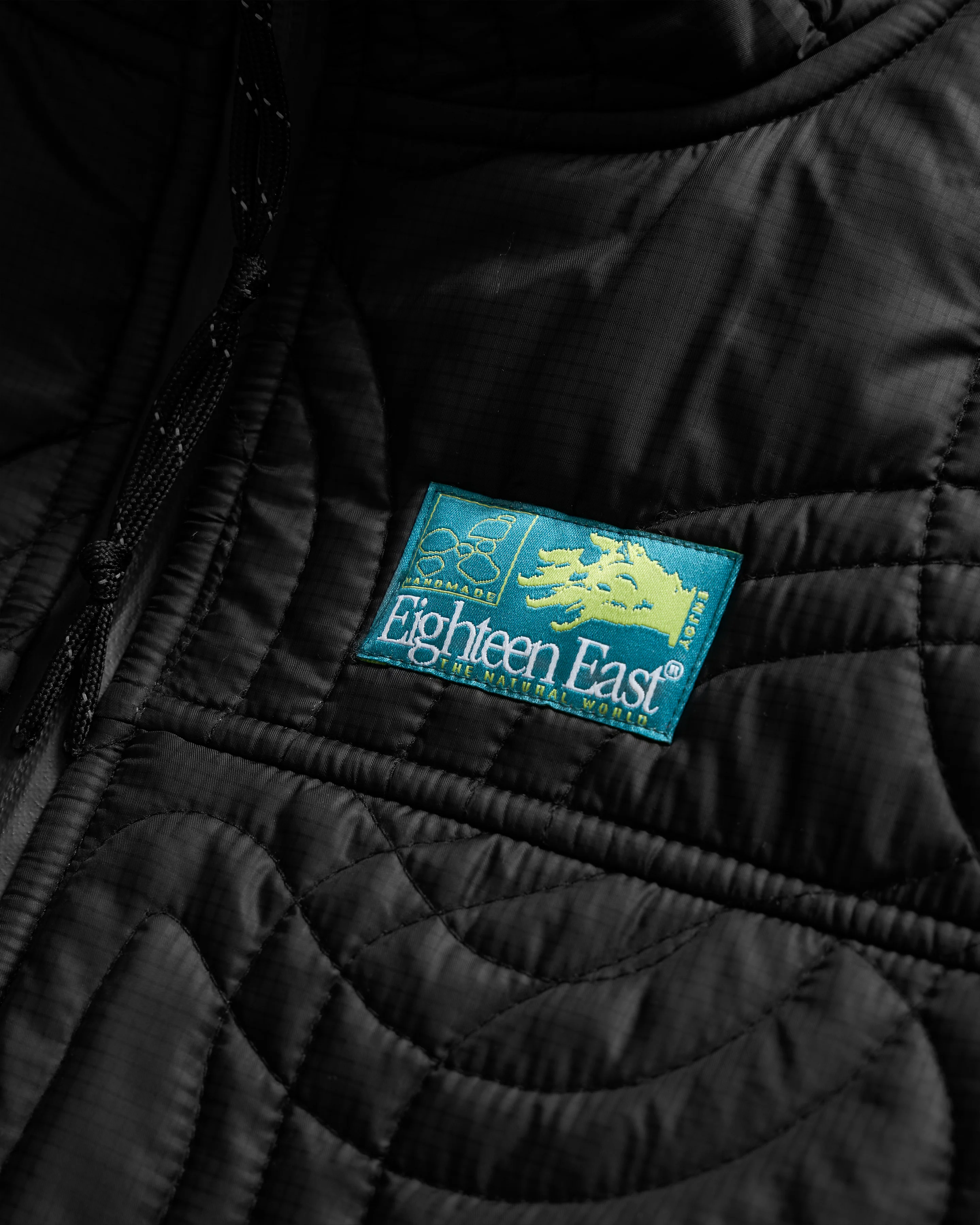 TRACKS QUILTED JACKET - BLACK FLYWEIGHT NYLON RIPSTOP - Image 2