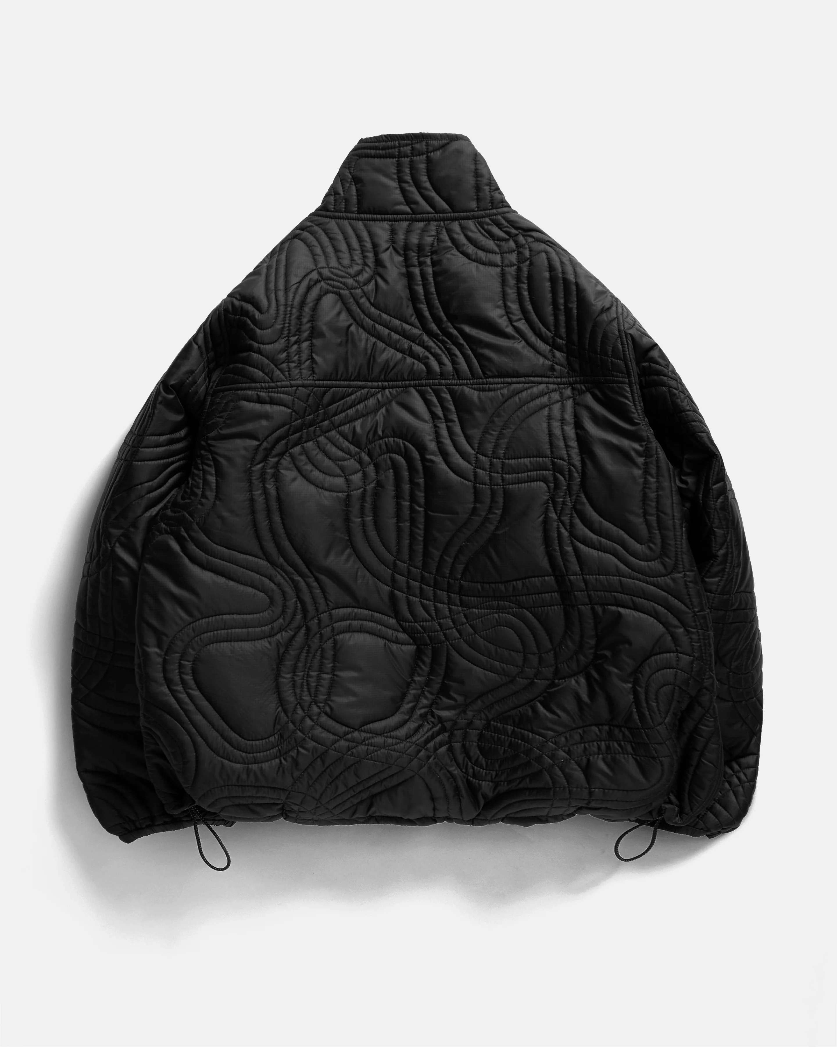 TRACKS QUILTED JACKET - BLACK FLYWEIGHT NYLON RIPSTOP - Image 7