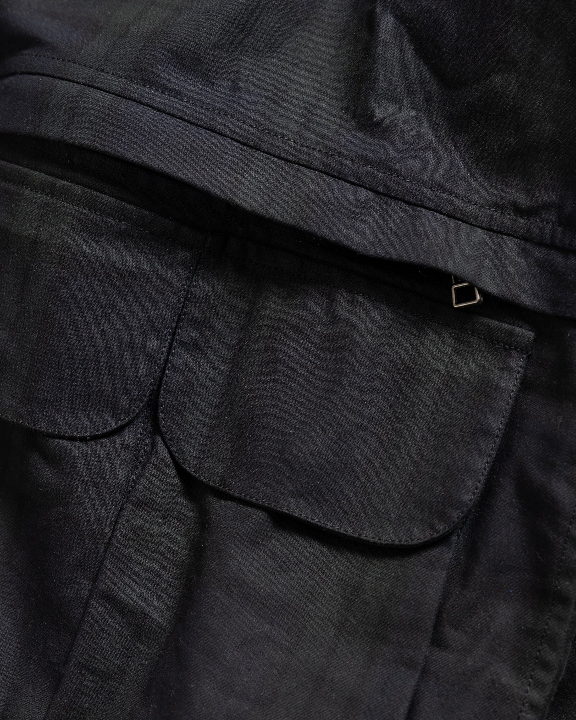 BANKS 2.0 UTILITY JACKET - BARELY BLACKWATCH BEESWAX COATED COTTON TWILL - Image 3