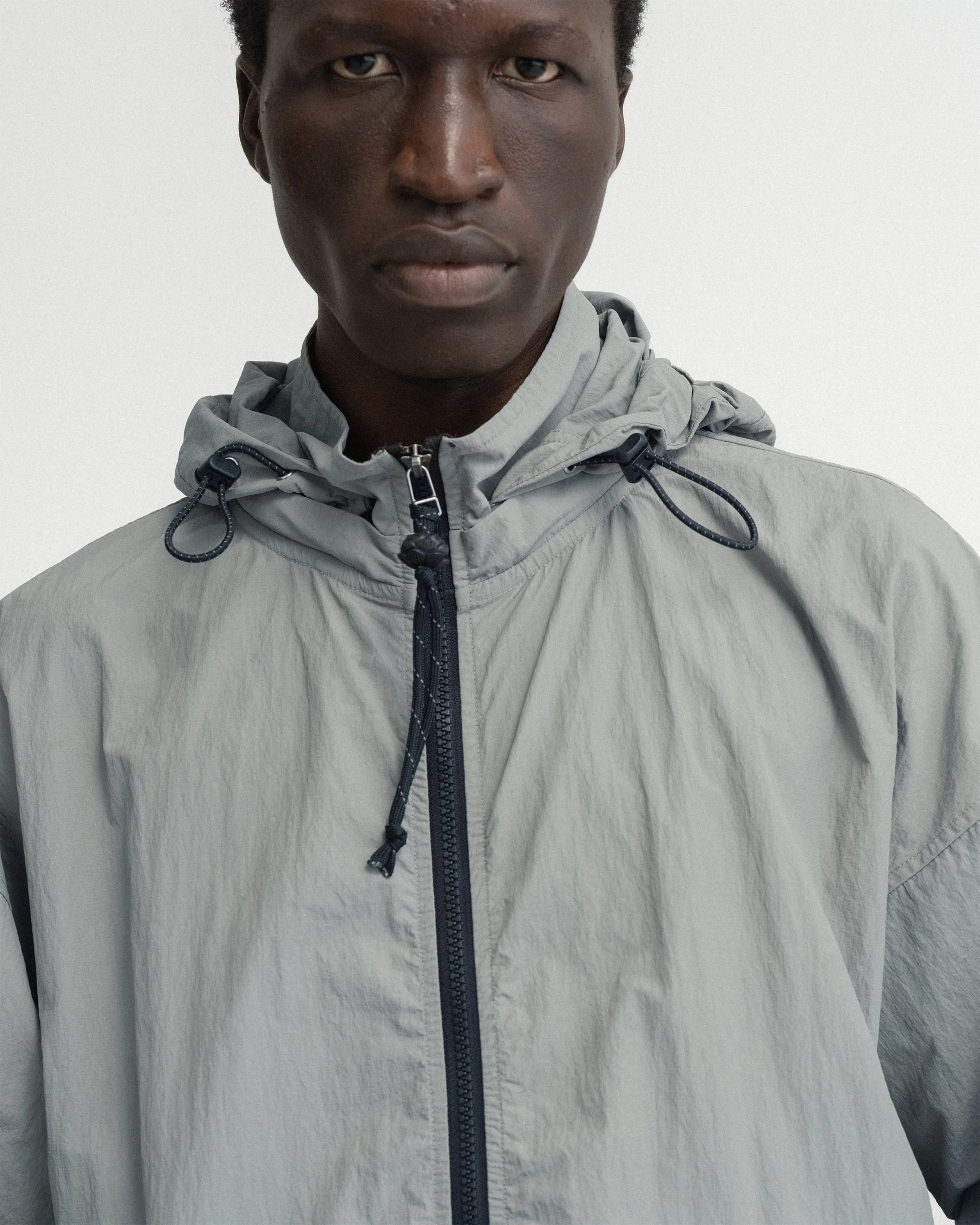 BANKS 2.0 UTILITY JACKET WITH REMOVABLE HOOD - LUNAR ROCK FEATHERWEIGHT MICRO RIPSTOP NYLON - Image 6