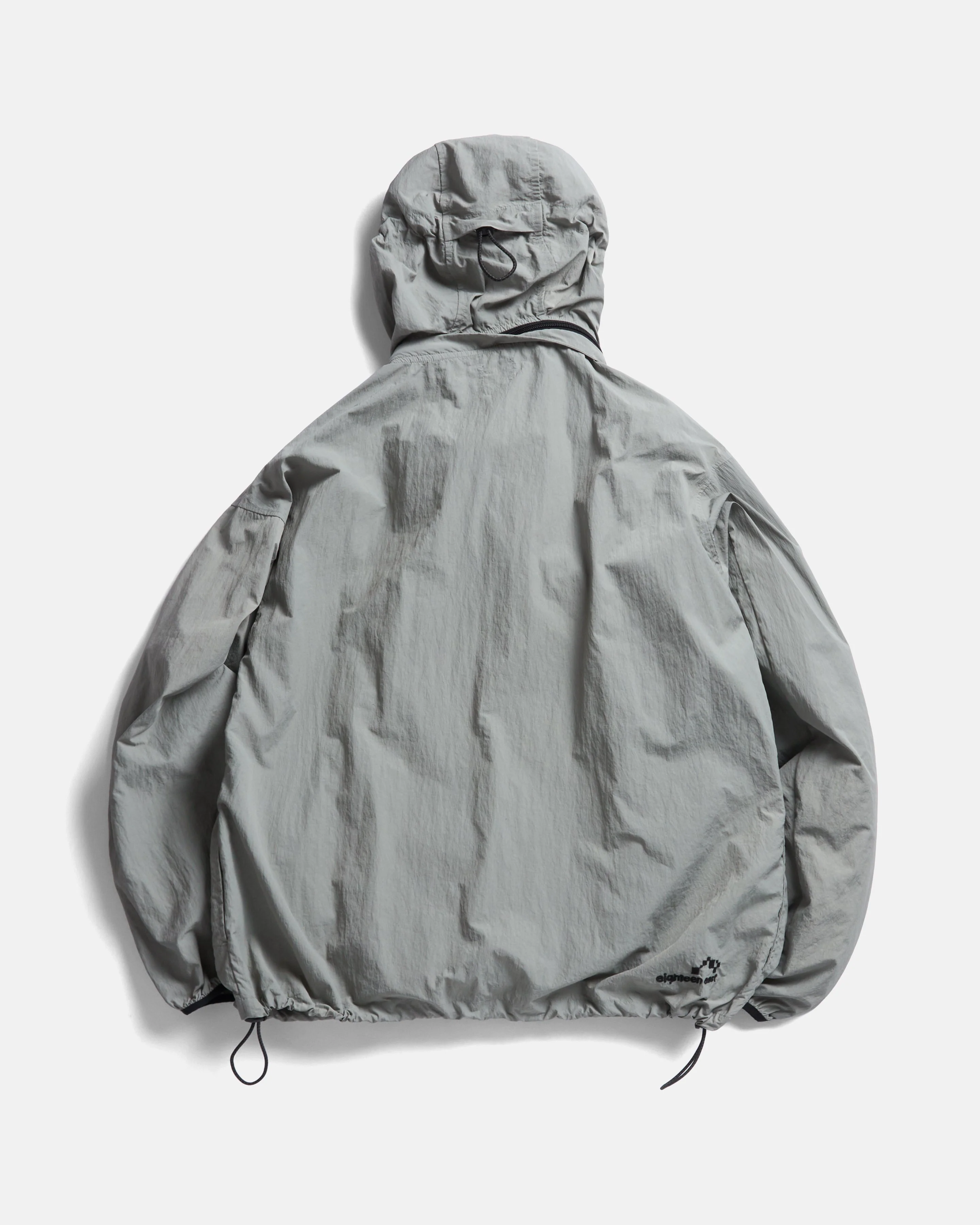 BANKS 2.0 UTILITY JACKET WITH REMOVABLE HOOD - LUNAR ROCK FEATHERWEIGHT MICRO RIPSTOP NYLON - Image 9