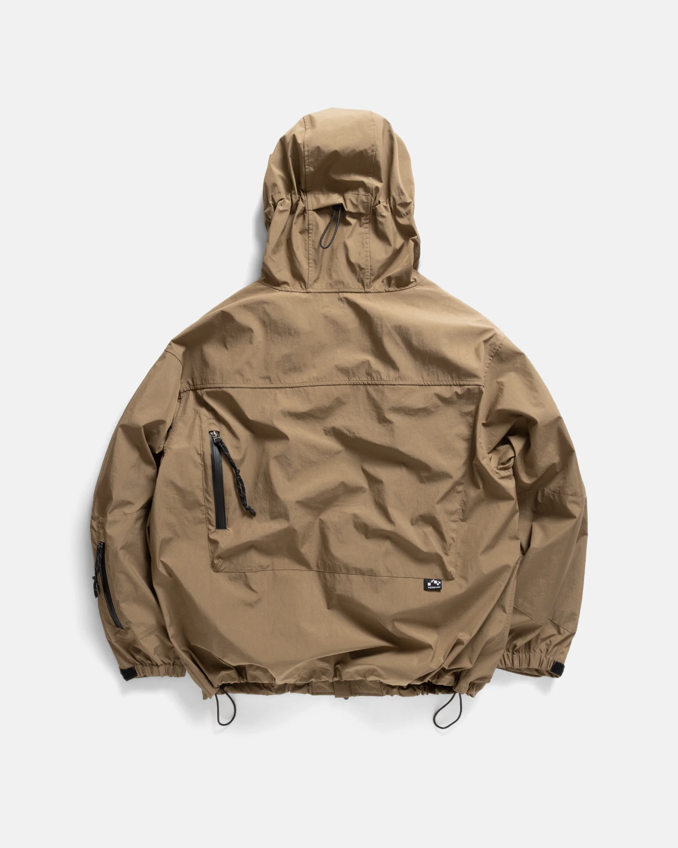 CASCADE OUTDOOR PROTECTION SYSTEM HOODED SHELL - DRIED SOIL WATER-REPELLENT 3L BONDED MEMBRANE - Image 11