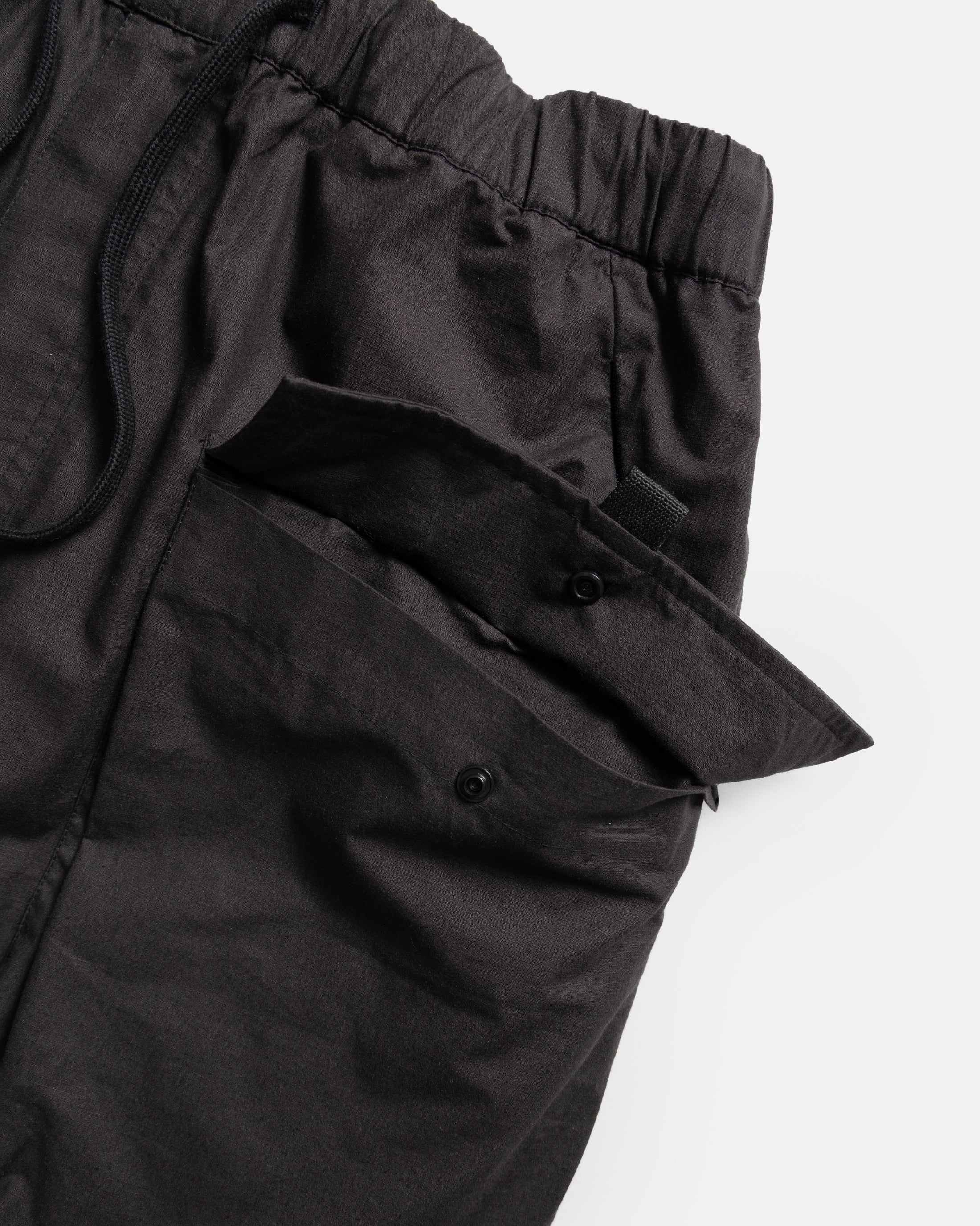 VETTI 2.0 BALLOON PANT - BLACK COTTON MICRORIPSTOP - Image 3