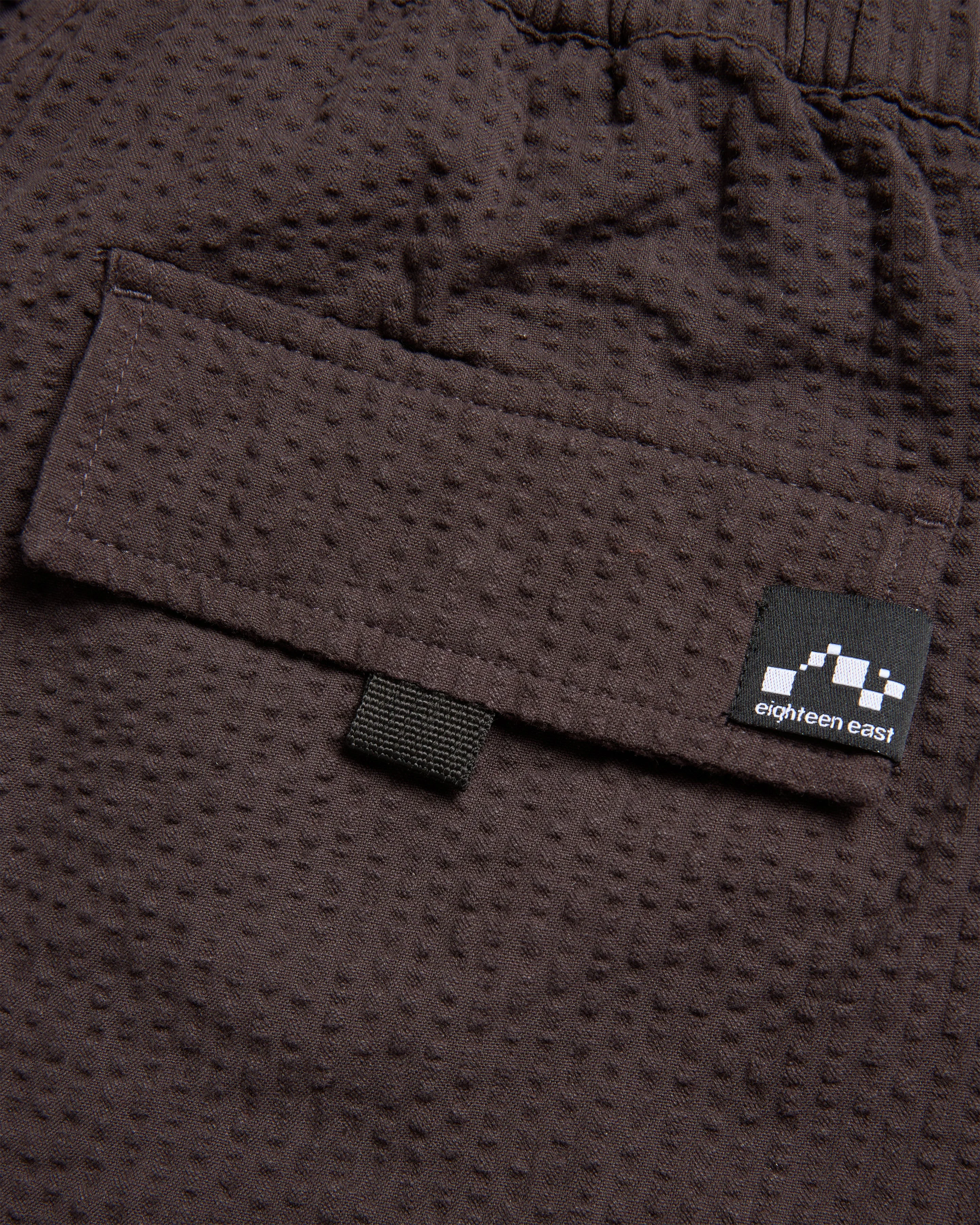 VETTI UTILITY SHORTS - TONAL FONDENTE COTTON SEERSUCKER - Image 7