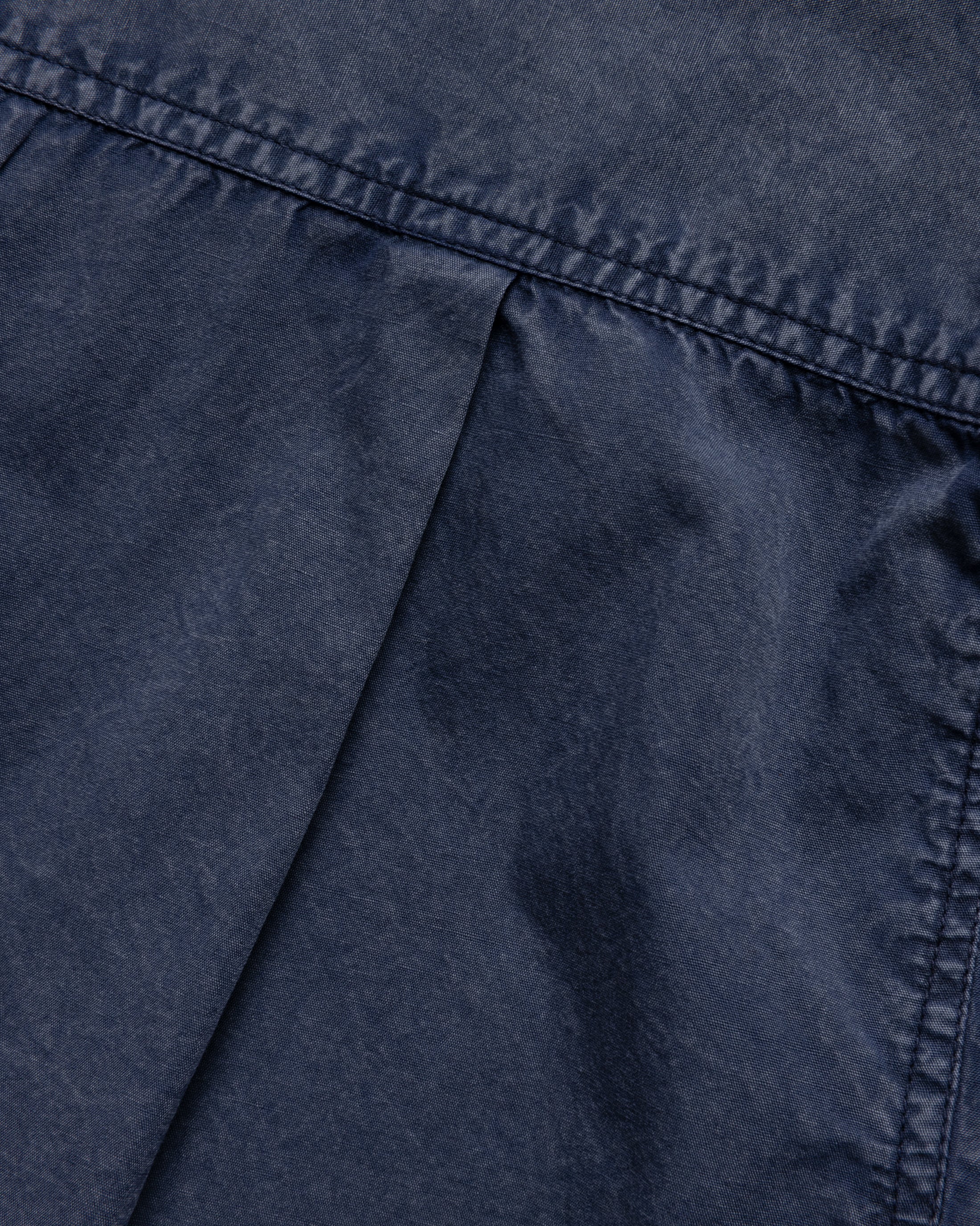 WES STRAIGHT HEM WORK SHIRT - WASHED NAVY PIGMENT DYED POPLIN - Image 6