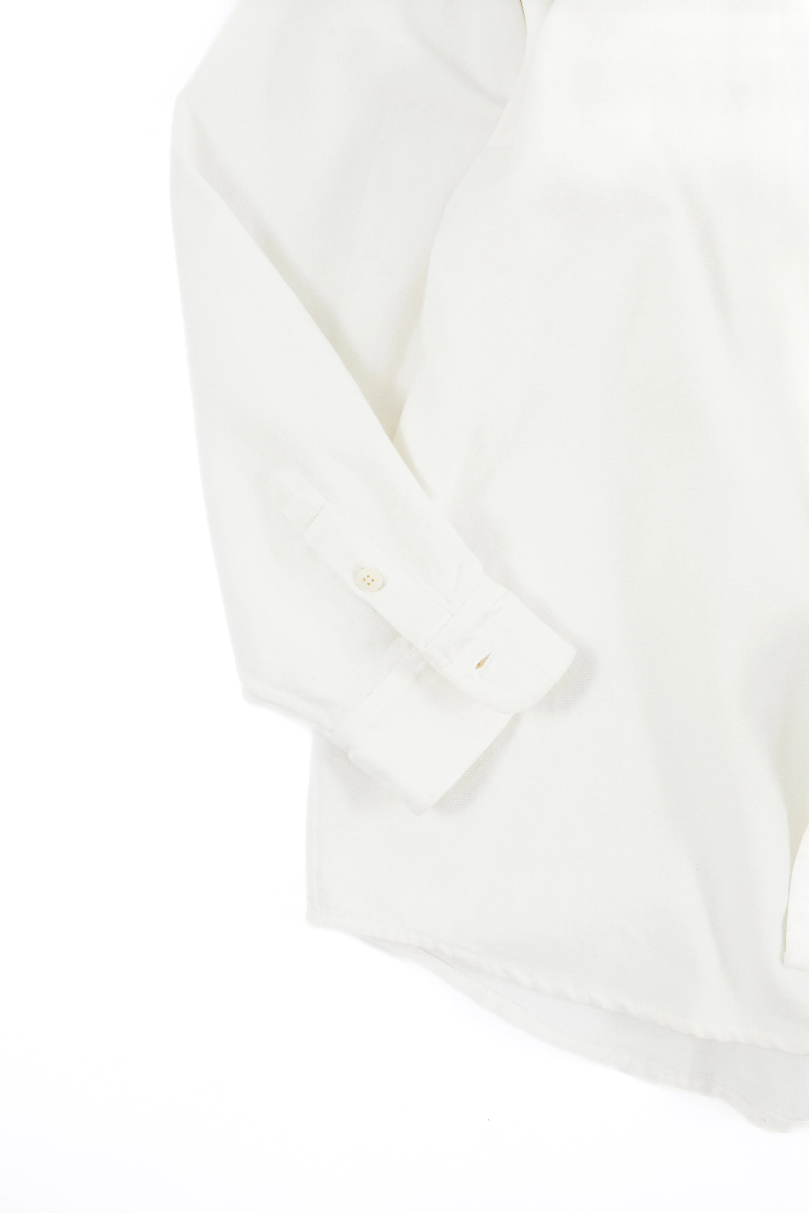 WOLF BUTTON-DOWN SHIRT - WHITE OXFORD CLOTH - Image 3