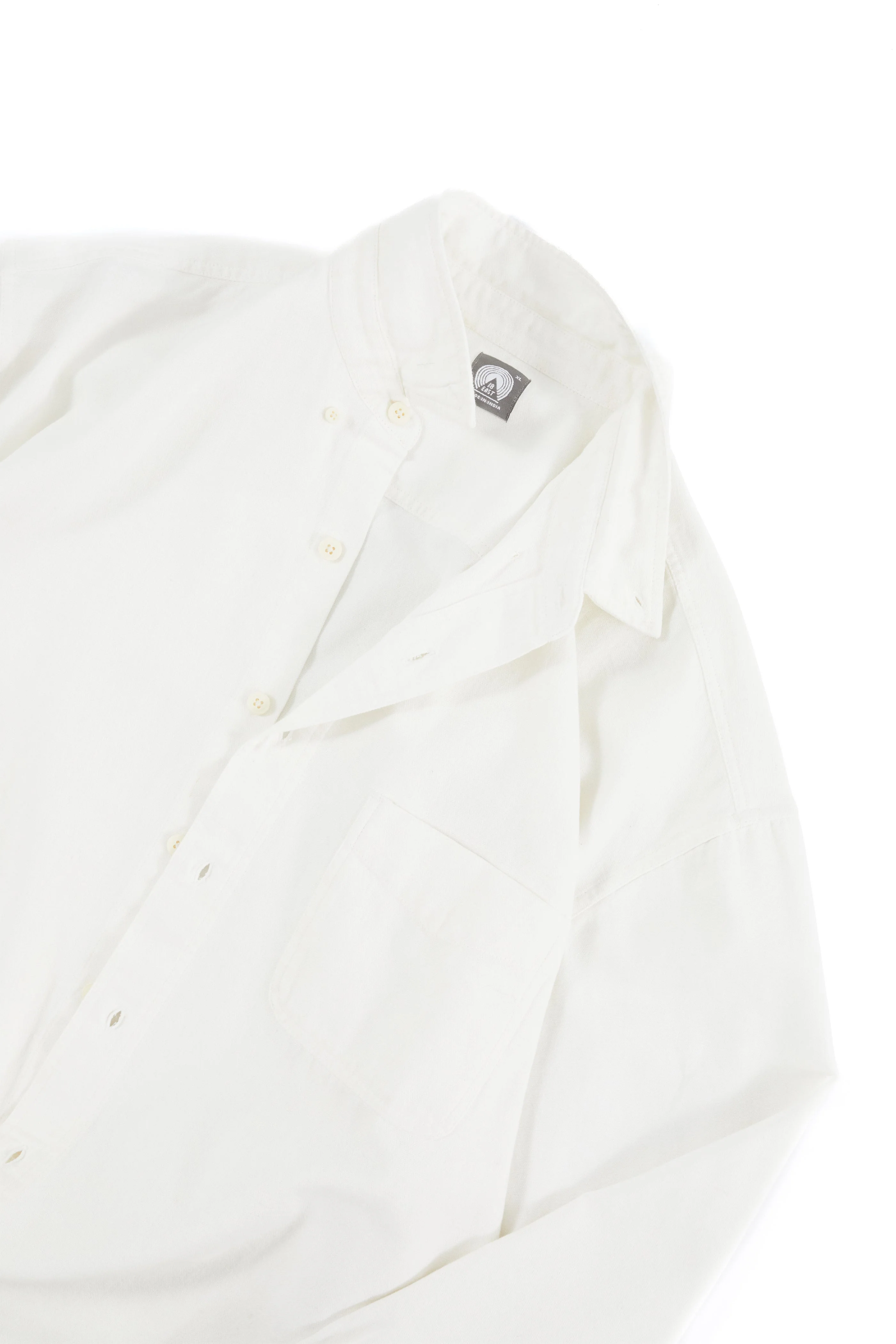 WOLF BUTTON-DOWN SHIRT - WHITE OXFORD CLOTH - Image 4