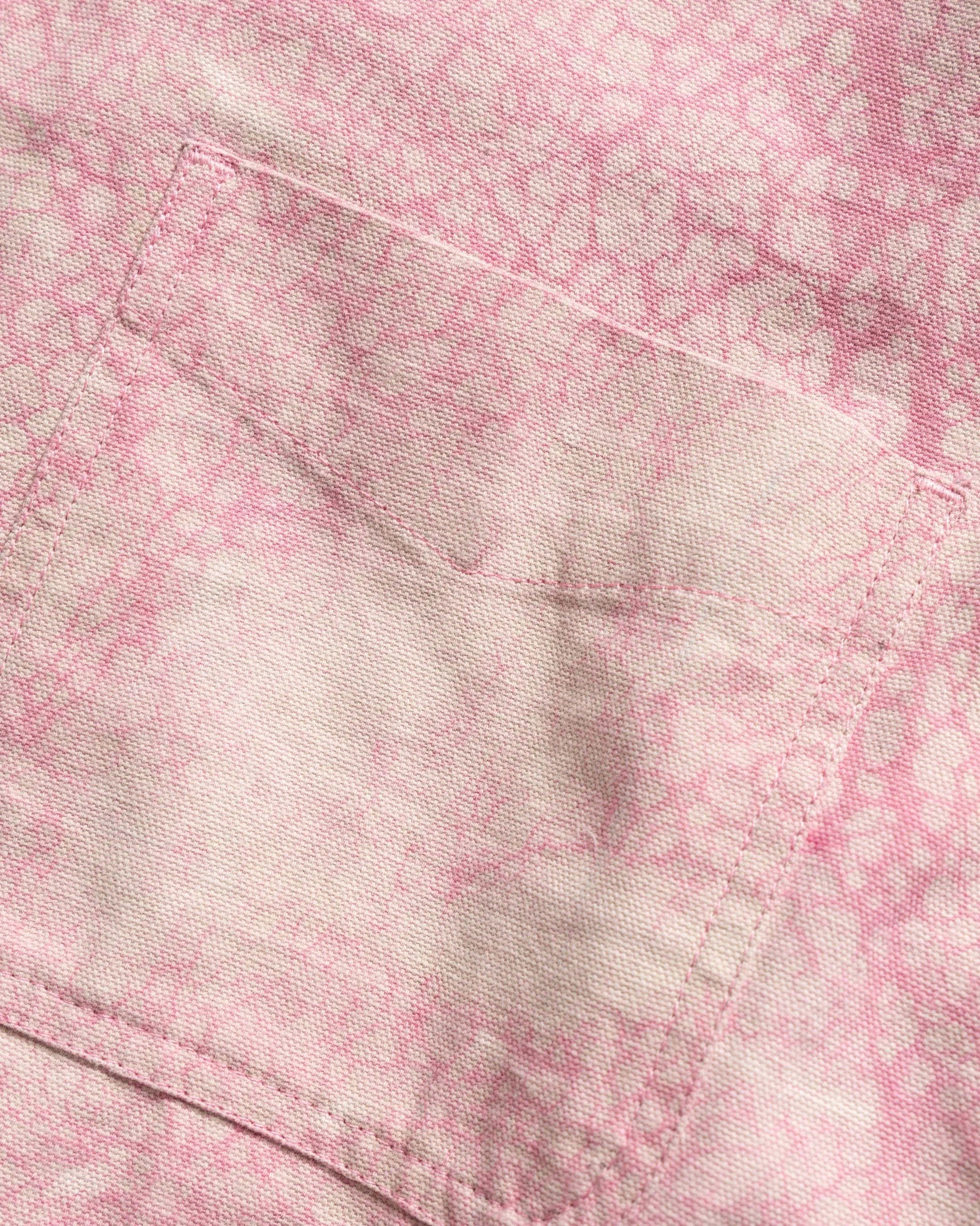 WOLF BUTTON-DOWN SHIRT - PINK DABU DYED HEAVY OXFORD CLOTH - Image 3