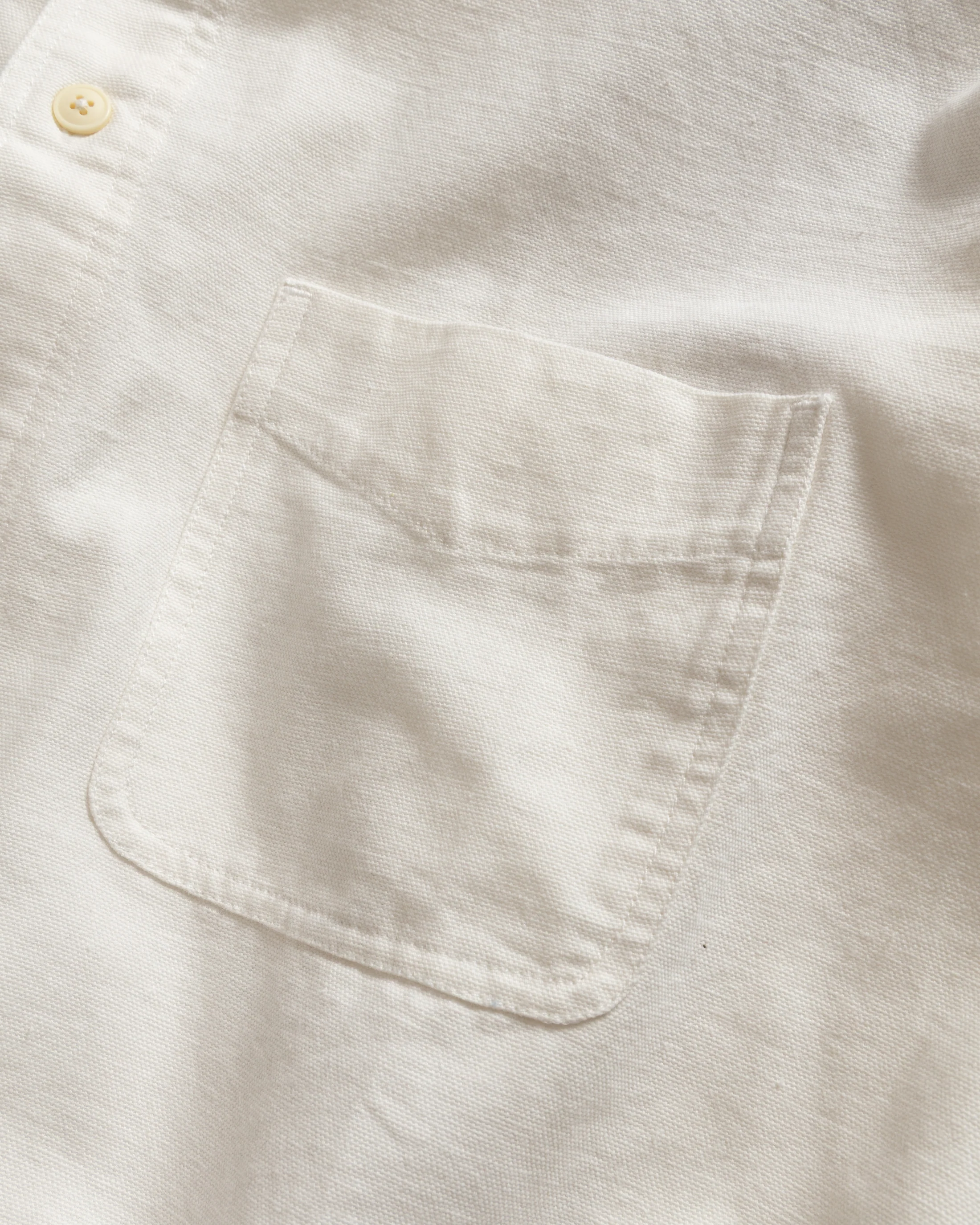 WOLF BUTTON-DOWN SHIRT - WHITE HEAVY OXFORD CLOTH - Image 3