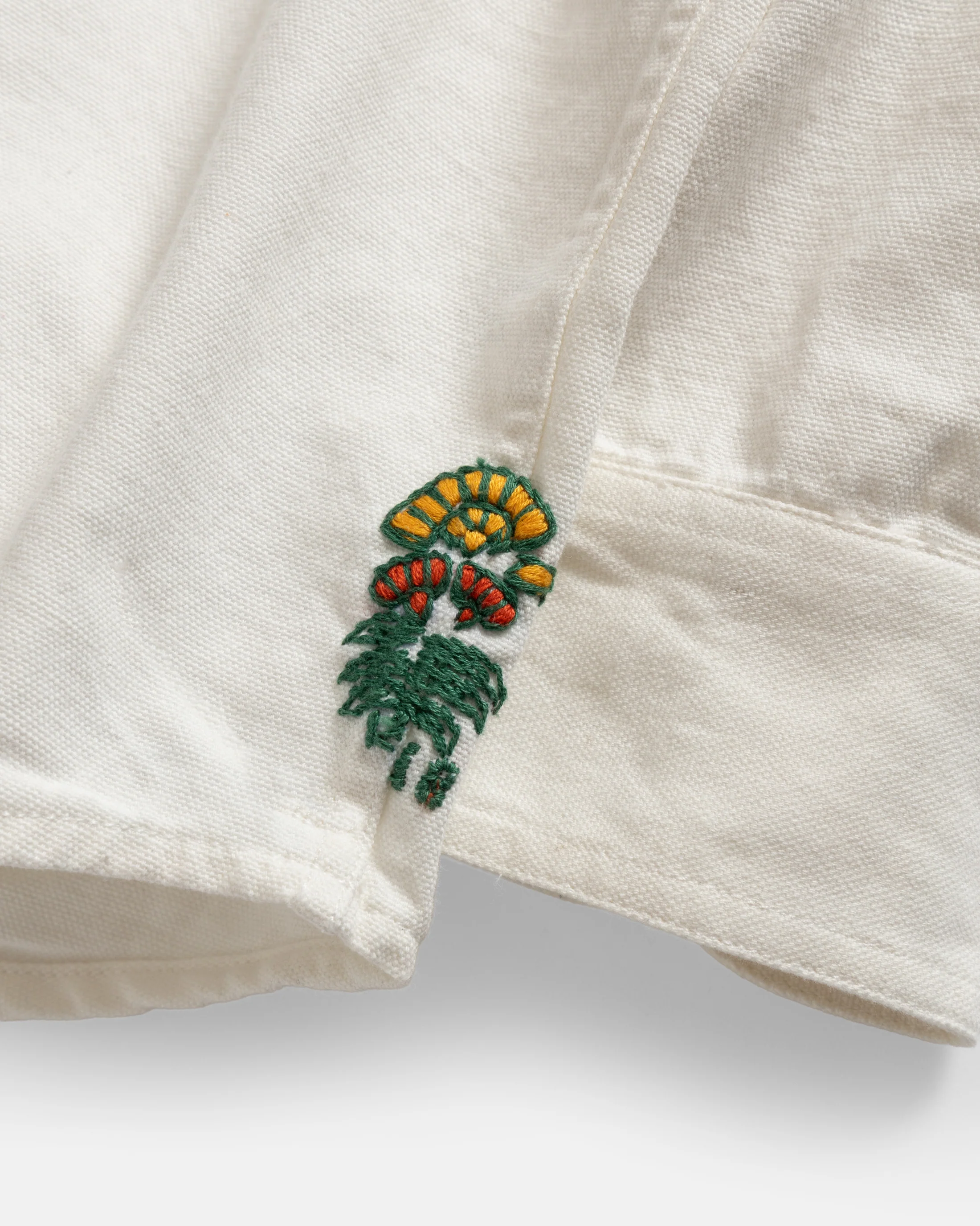 WOLF BUTTON-DOWN SHIRT - WHITE HEAVY OXFORD CLOTH - Image 4