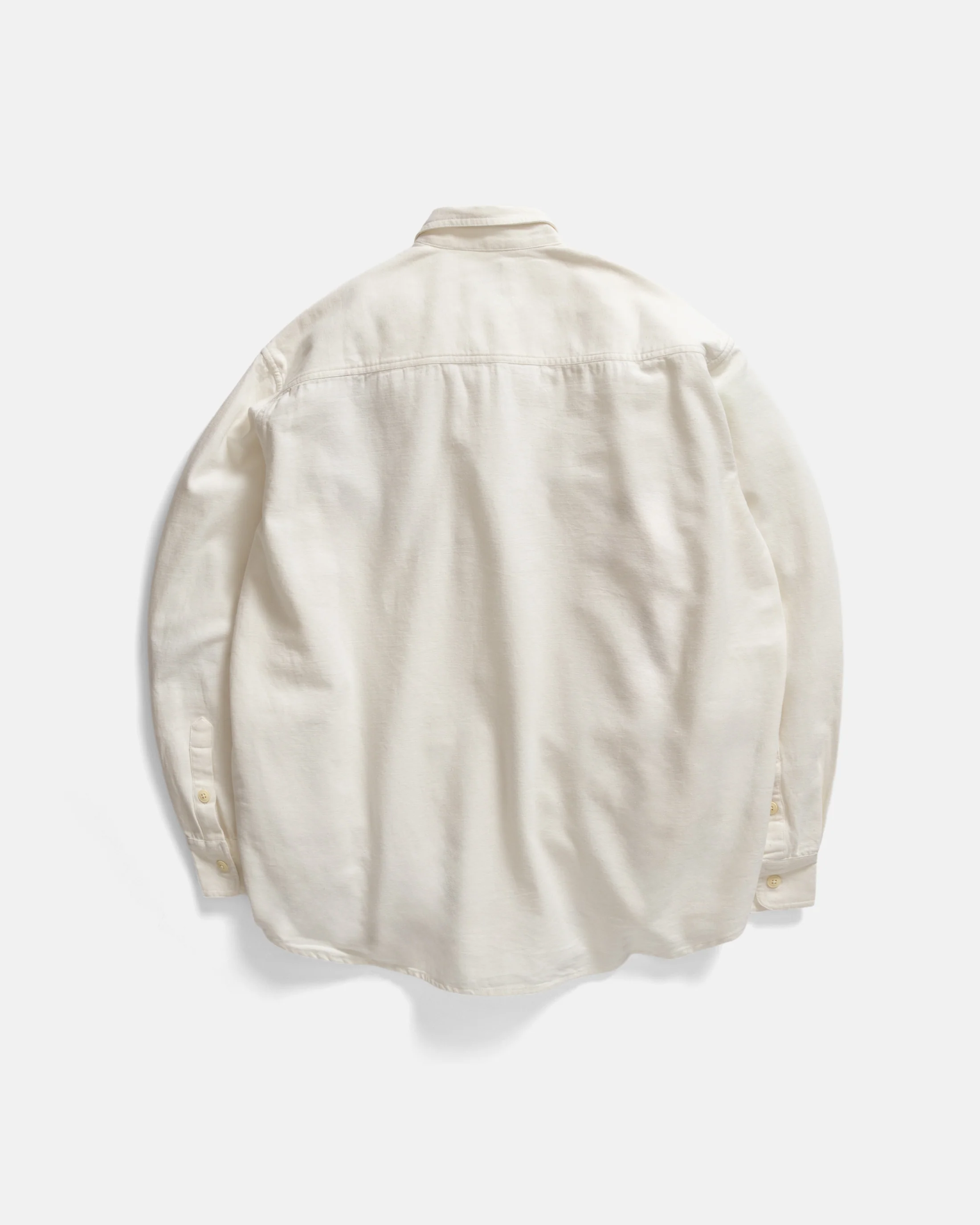 WOLF BUTTON-DOWN SHIRT - WHITE HEAVY OXFORD CLOTH - Image 5